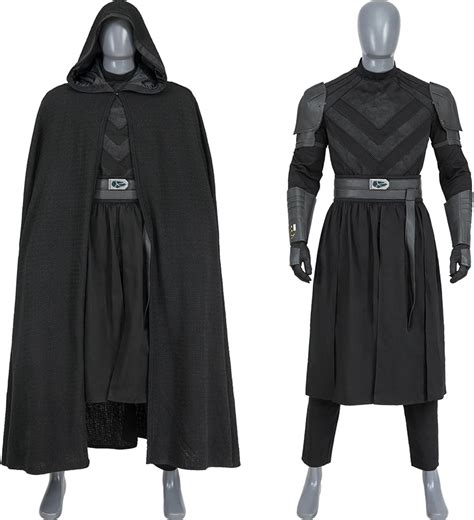 Baylan Skoll Cosplay Costume Deluxe Battle Uniform with Jedi Robe Halloween Outfits for Adult ...