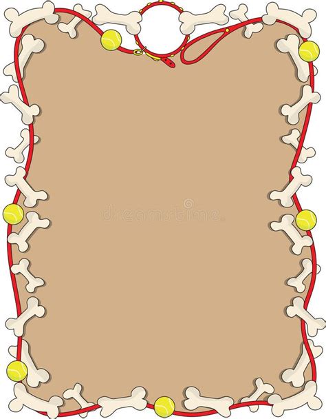 Dog Bone Border stock vector. Illustration of clipart - 13557651