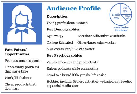 target-audience-profile-example - Social Bluebook