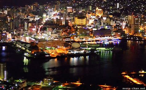 Nagasaki port night view and a little history