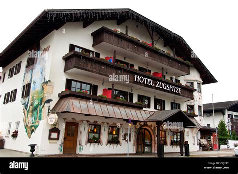 Garmisch-Partenkirchen ski resort town, Bavaria, Germany Stock Photo ...