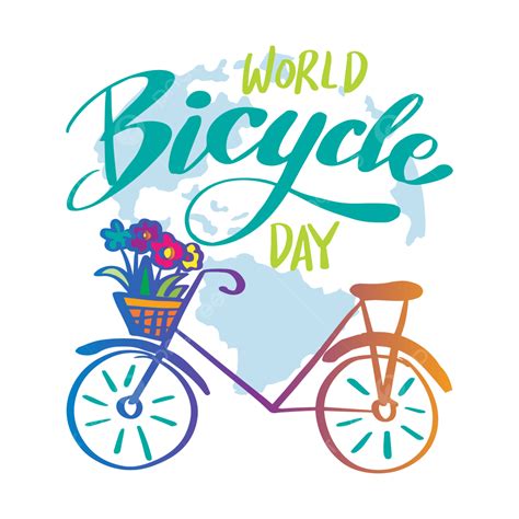 World Bicycle Day Poster, World, Bicycle, Day PNG and Vector with Transparent Background for ...