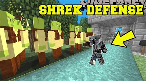 Minecraft: SHREK DEFENSE! (TOWER DEFENSE WITH SHREK!) Modded Mini-Game ...