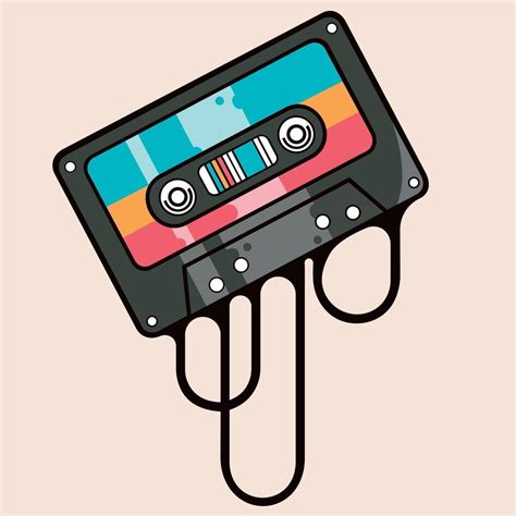 Colorful music cassette tape 2182018 Vector Art at Vecteezy