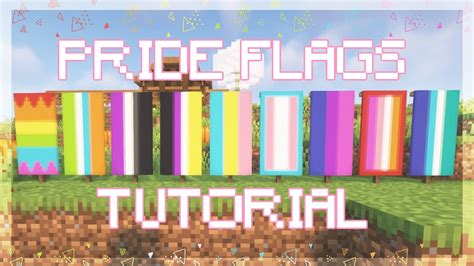 how to make pride flags in Minecraft! 🌈 - YouTube