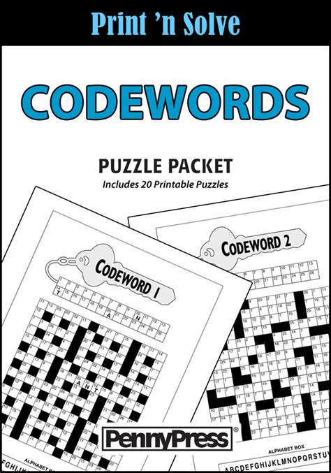 Codewords Puzzle Packet - Penny Dell Puzzles