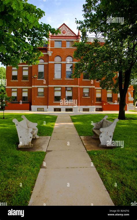 Historical Courthouse in Greenfield Iowa Adair County, USA Stock Photo ...