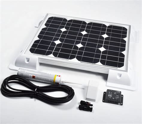 30w 12v Solar Battery Charger Vehicle Kit Deluxe