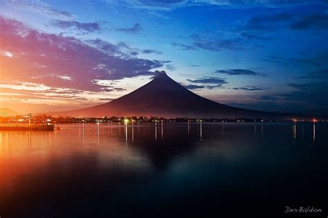 Mayon Volcano at Dusk by |d|e|x|