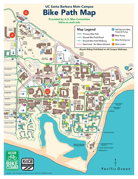 Campus Bike Map | UCSB Associated Students Bike Committee