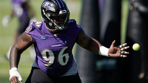 Ravens HC John Harbaugh discusses progress of young DL