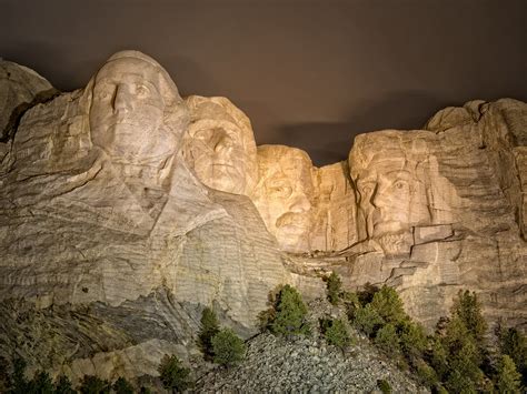 Night lighting at Mt. Rushmore, South Dakota | Cline River P… | Flickr