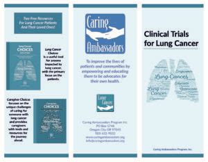 Clinical Trials for Lung Cancer Brochure | Caring Ambassadors Lung ...