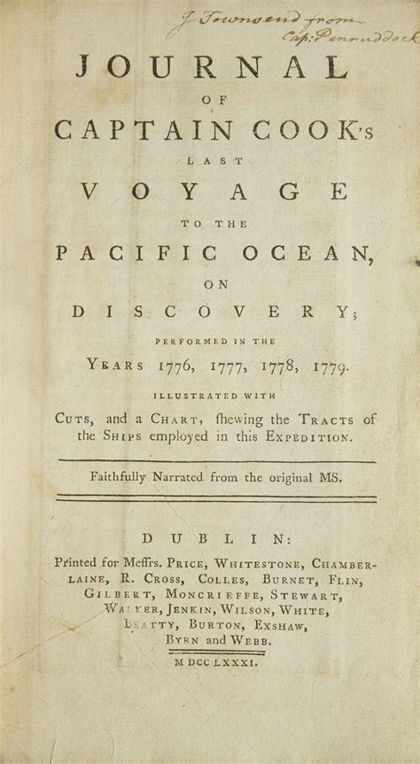 Journal of Captain Cook's Last Voyage to the Pacific Ocean, on Discovery; Performed in the Years ...