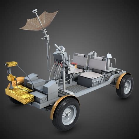 lunar rover apollo 15 3d model