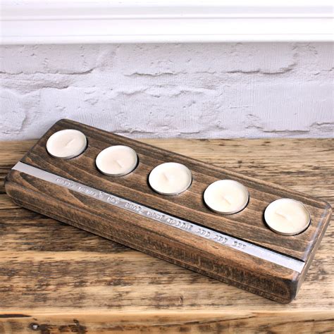 Personalised Wooden Tealight Holder By Warner's End