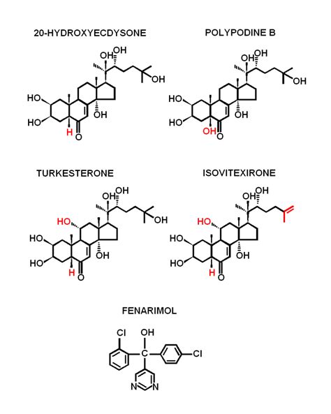 The chemical structure of the selected representatives of ecdysteroids ...