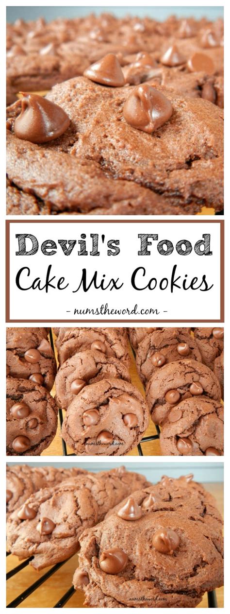 Devil's Food Cake Mix Cookies - NumsTheWord