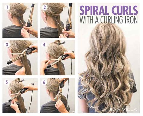 Spiral hair curls tutorial – FashionEven