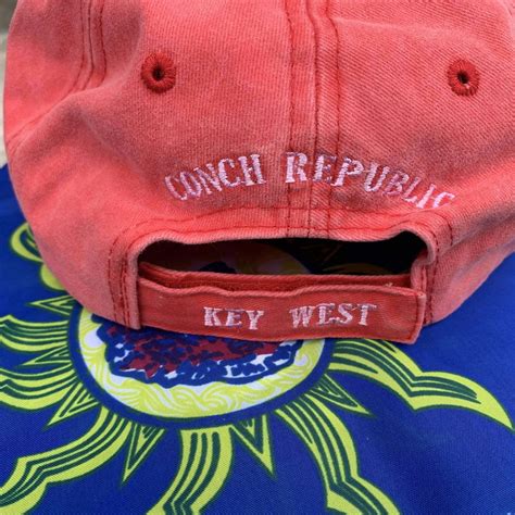 Key West Cap / Hat / Ballcap aka Conch Republic - Key West Red (light) - Ultimate Flags