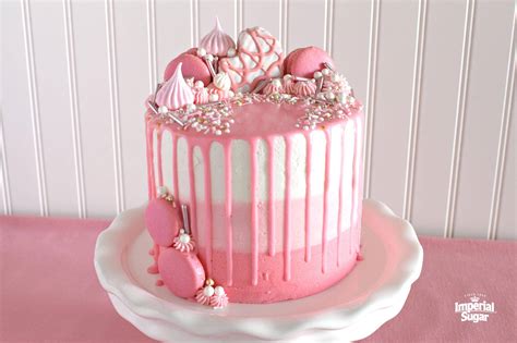 Pink Ombre Drip Layer Cake | Imperial Sugar