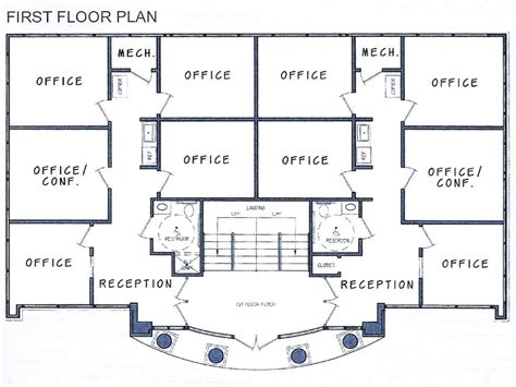 small commercial office building plans commercial office | Office floor ...