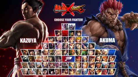 Tekken X Street Fighter - Character Select Screen by mieszko1012 on DeviantArt