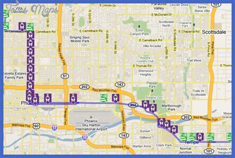 Phoenix Metro Map - ToursMaps.com