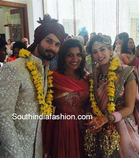 Shahid Kapoor - Mira Rajput Wedding – South India Fashion