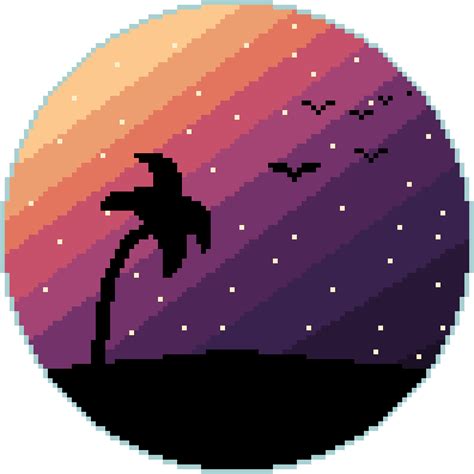 Pixilart - Sunset Pfp by SugarSkullCooki