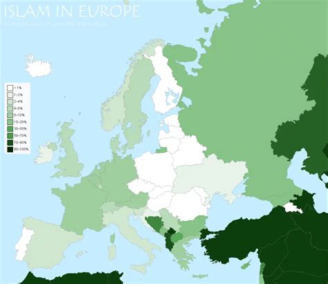 Islam in Europe - Vivid Maps