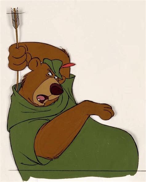 "Robin Hood" Production Cel of Little John. (Walt Disney, 1973). Around the time of Snow White ...