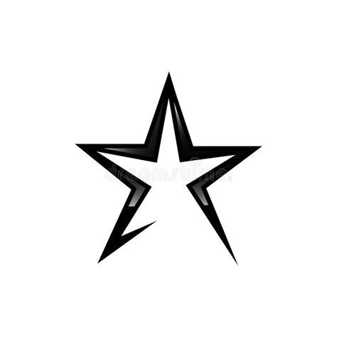 Very Black Star Logo Vector Icon Concept Illustration EPS 10 Stock ...