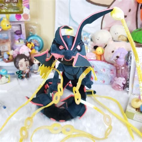 Shiny Mega Rayquaza Pokemon Plush, Hobbies & Toys, Toys & Games on Carousell