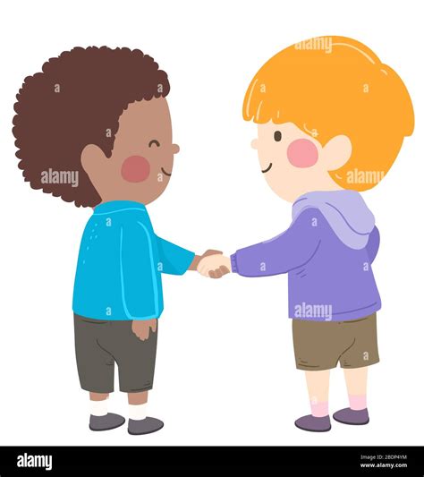 Children Shaking Hands Clipart