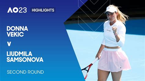 Donna Vekic v Liudmila Samsonova Highlights | Australian Open 2023 ...