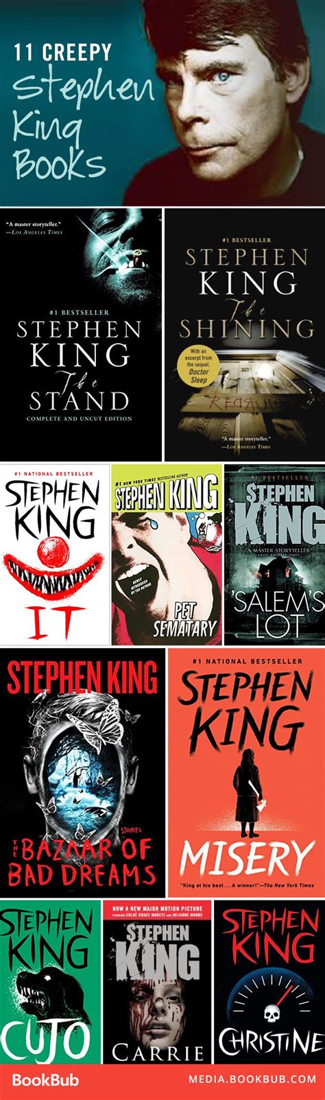 11 of Stephen King's creepiest books. These scary books are worth reading! | Scary books ...