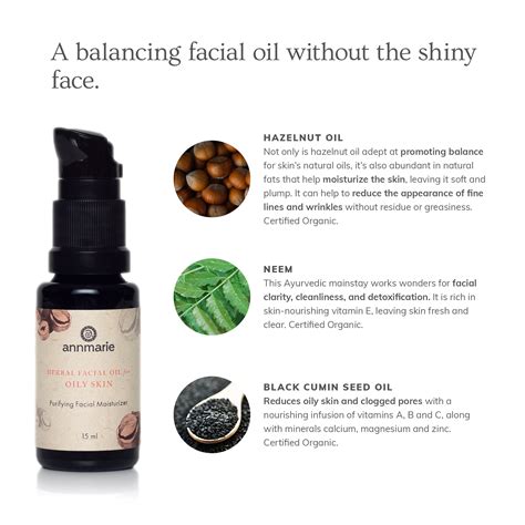 Herbal Facial Oil for Oily Skin (15ml) | Annmarie Skin Care