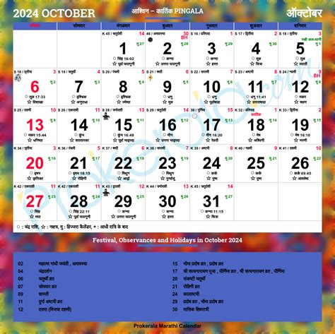 A Comprehensive Guide To October 2026 In The Marathi Calendar - School ...