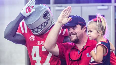 Ole Miss unveils its Landshark mascot at Meet the Rebels Day