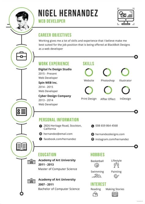 33+ Infographic Resume Templates - Free Sample, Example, Format ...