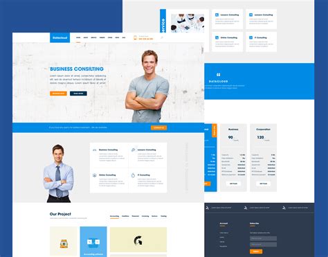 Business Consulting Website Template Free PSD – Download PSD