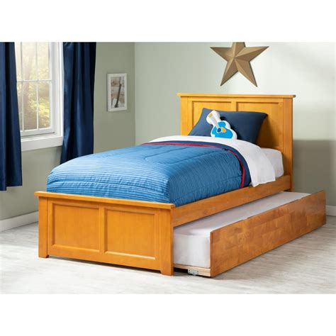 Madison Twin Platform Bed with Matching Foot Board with Twin Size Urban ...