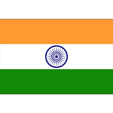 India 3.25"x5" Vinyl Decal - World Flags A - M - Decals - Other Products