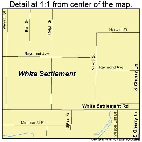 White Settlement Texas Street Map 4878544