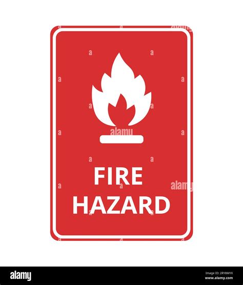 Fire Hazard Symbol Stock Vector Image & Art - Alamy