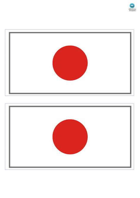 Japan Flag | Templates at allbusinesstemplates.com