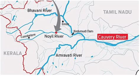 कावेरी नदी तंत्र (कावेरी नदी): Cauvery River System (Kaveri River)