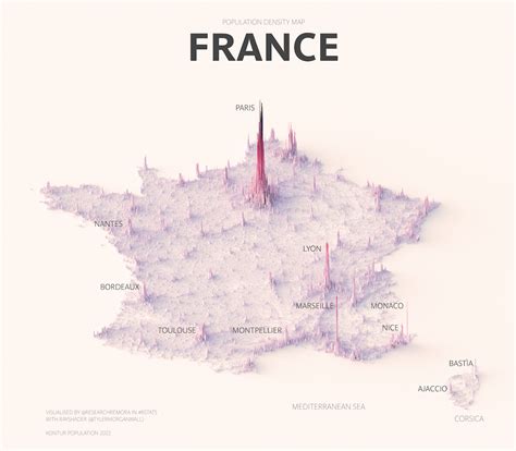 World Population Density 3d