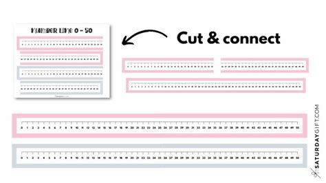 Number Line to 50 - 5 Cute & Free Printables and Blank Worksheets